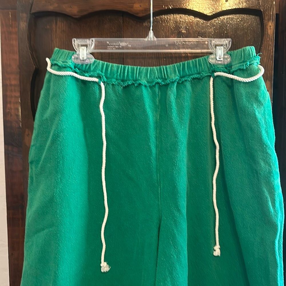 Free people green baggy pants